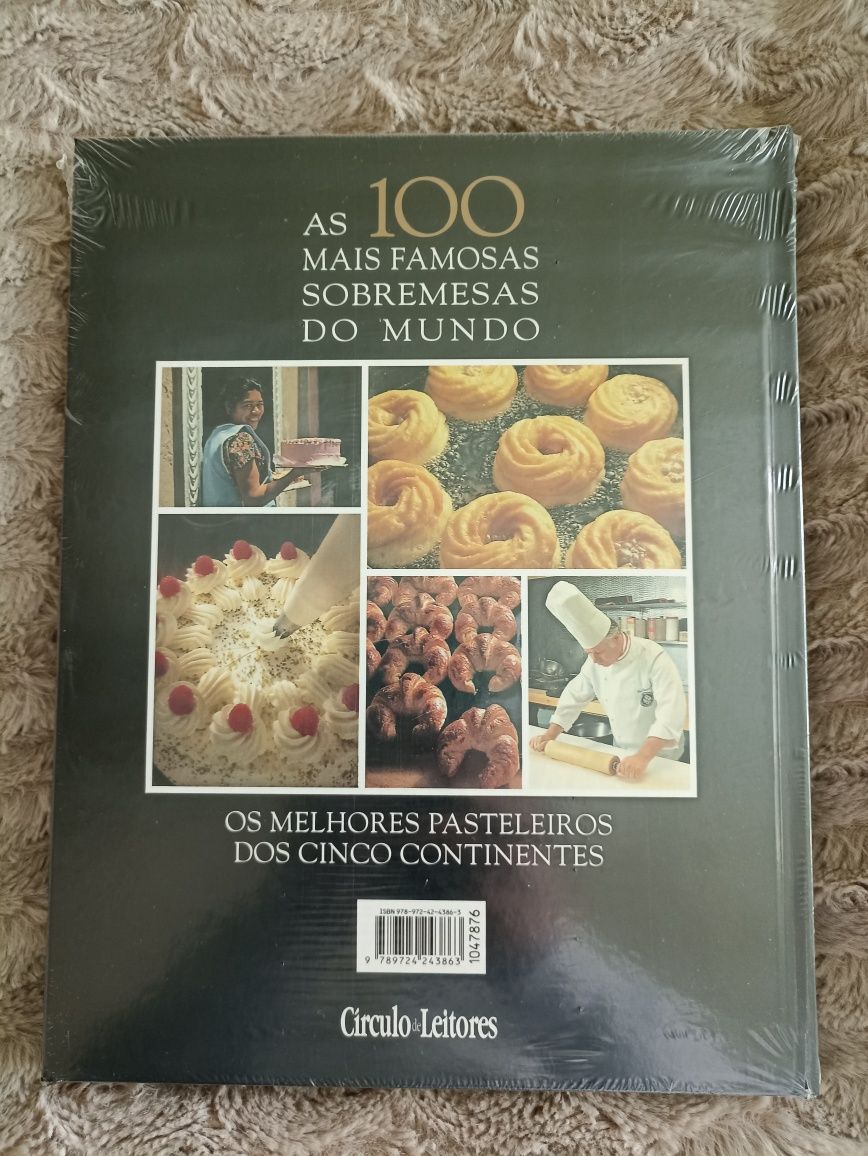 Livro 100 mais famosas sobremesas - Círculo de Leitores