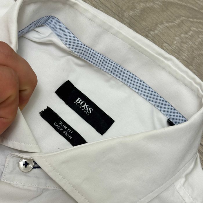 Біла Преміальна Рубашка Сорочка Хуго БОСС BOSS Hugo Boss, Розмір 43 XL