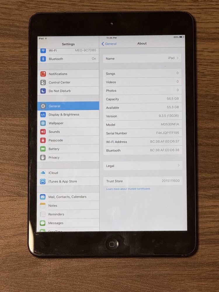Ipad mini Slate 64GB