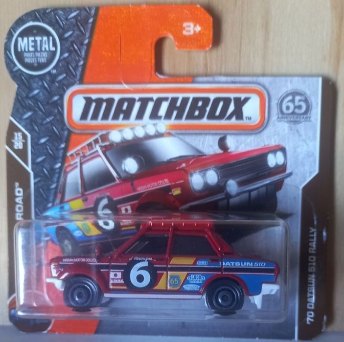 70 Datsun 510 rally matchbox
