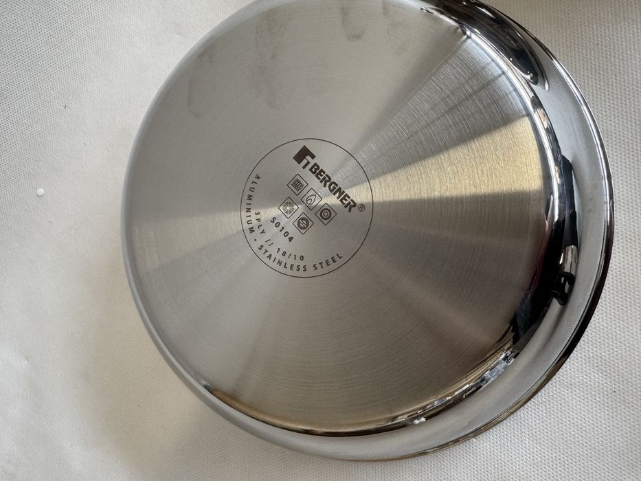 Bergner zestaw patelnia patelnia 24 cm 26 cm indukcja odpinana rączka