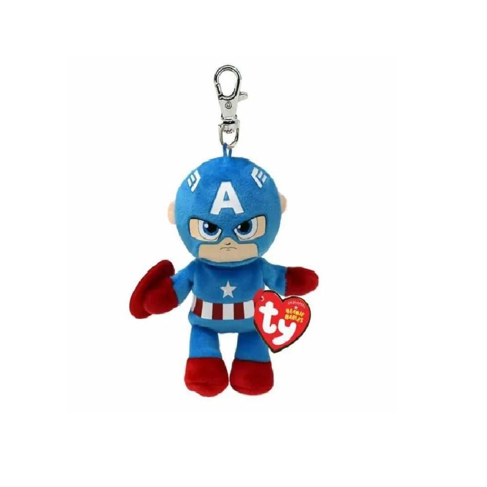 Pluszak Ty Beanioe Babies Captain America Avengers Brelok 13 cm