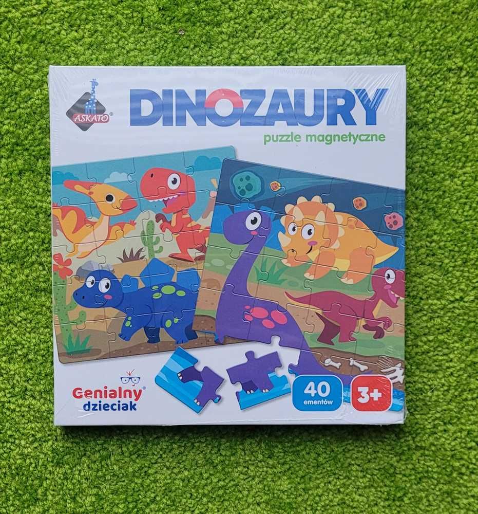 Askato puzzle magnetyczne dinozaury