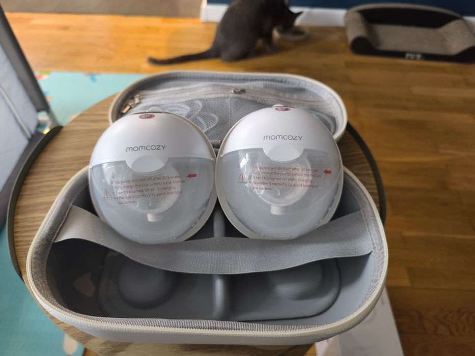 Momcozy m5 laktator podwójny, stan idealny na gwarancji.