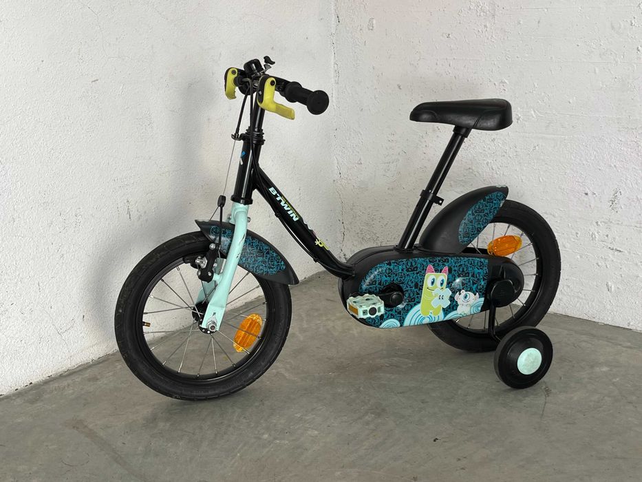 Bicicleta roda 14 ideal 3 - 5 anos com rodinhas