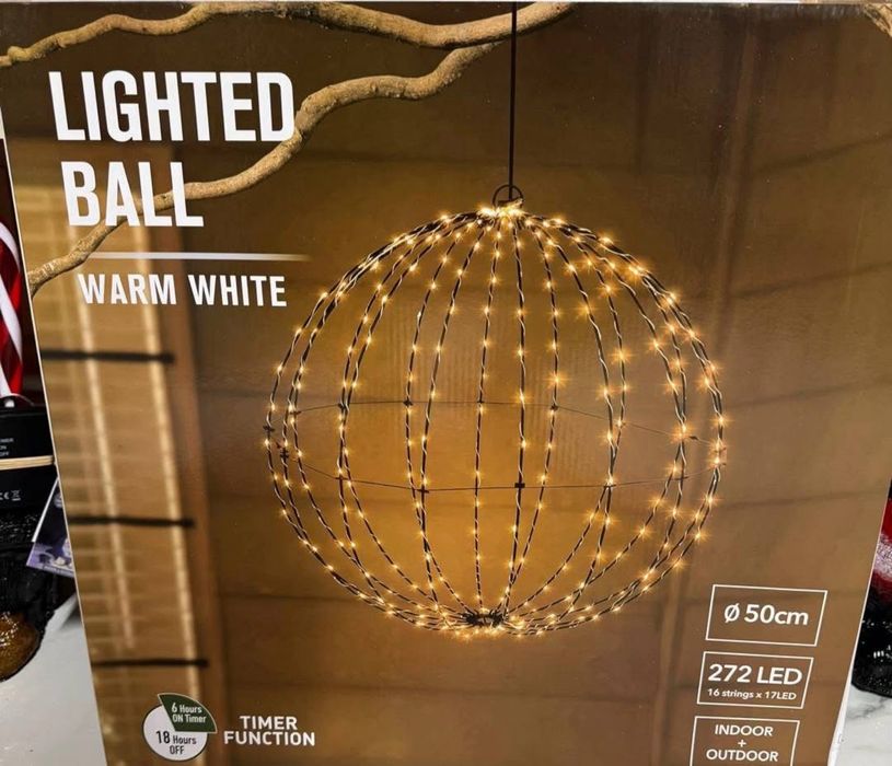 Новорічна кулька ліхтарики декор для саду