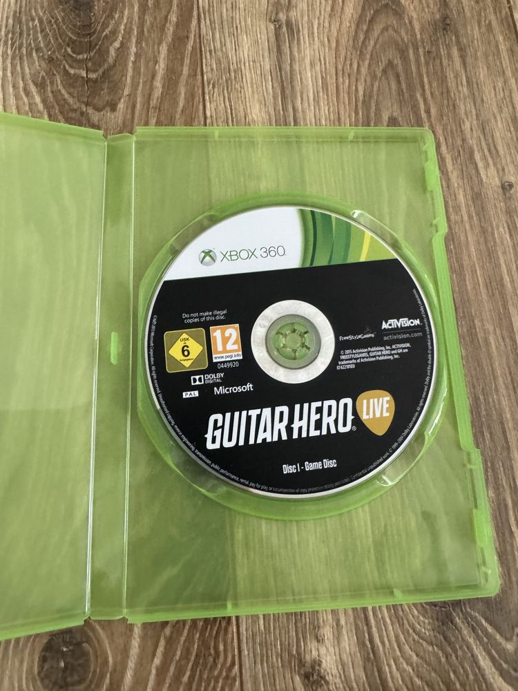 Kontroler Guitar Hero Live Gitara + Gra Xbox 360 Xbox 360 Slim