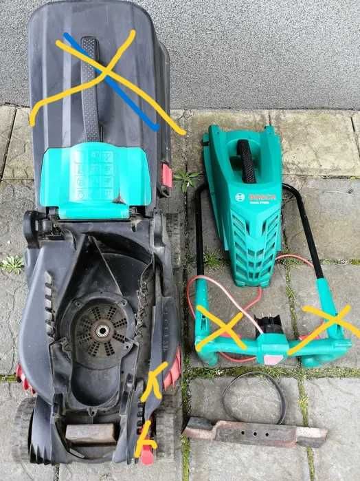 Obudowa kółka nóż kosiarka Bosch  Rotak 370 ER