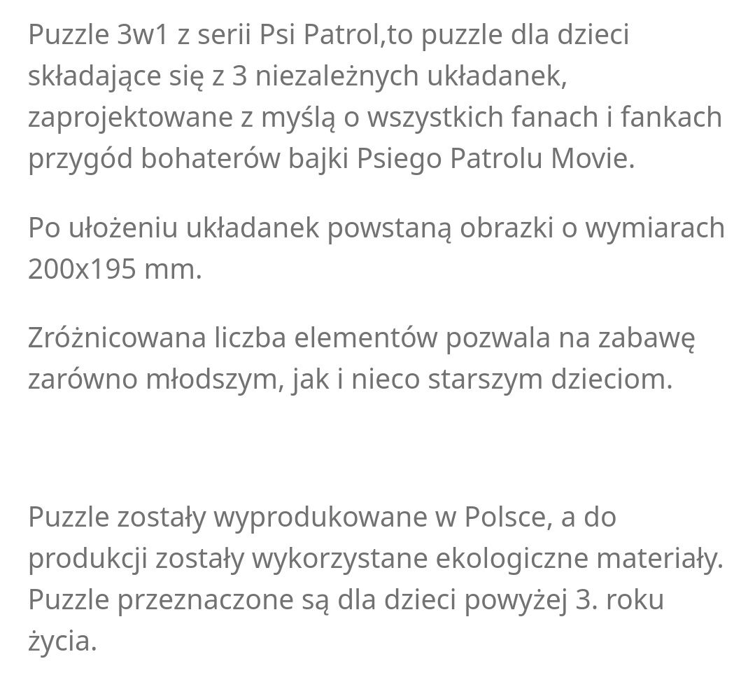 Puzzle PSI PATROL 3x1