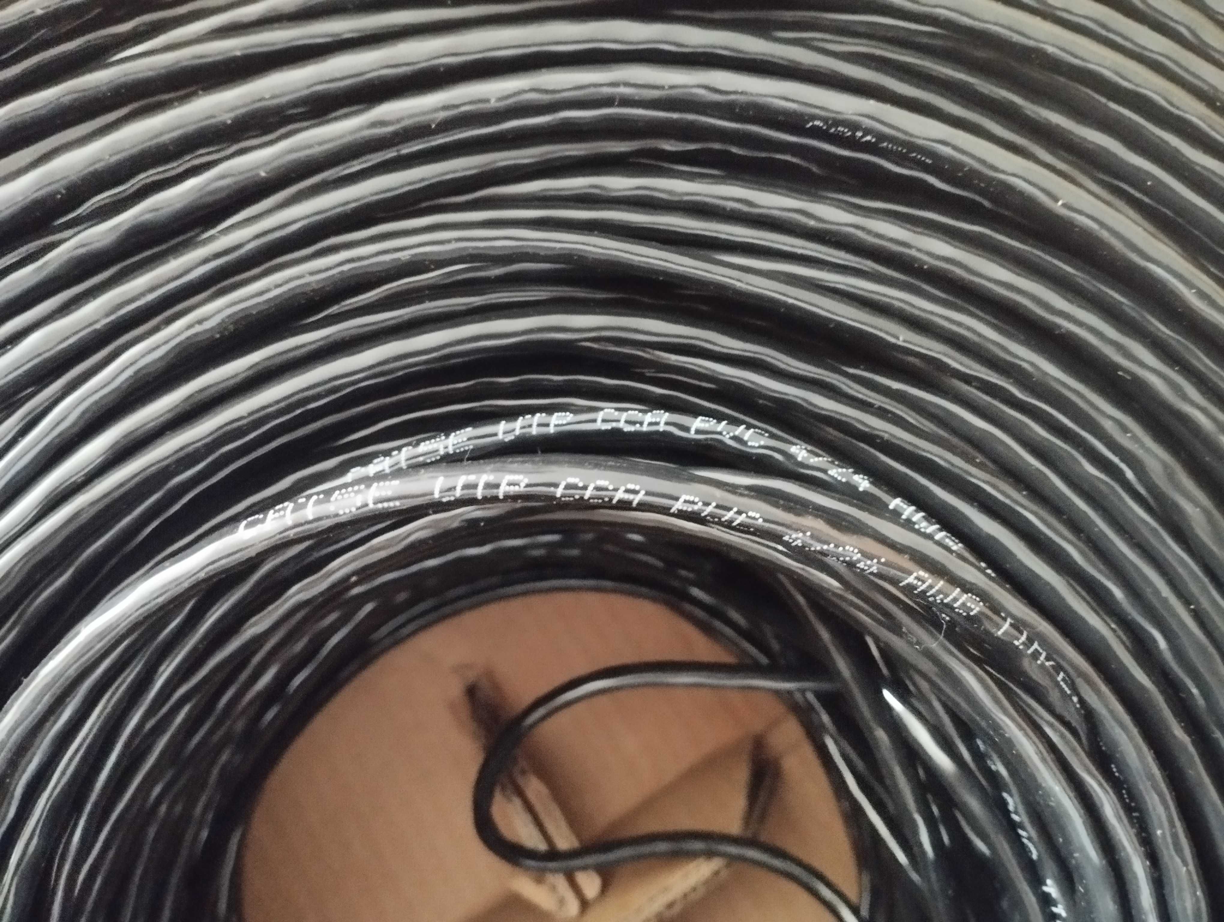 Интернет кабель, патч корд, внутренний черного цвета CCA
