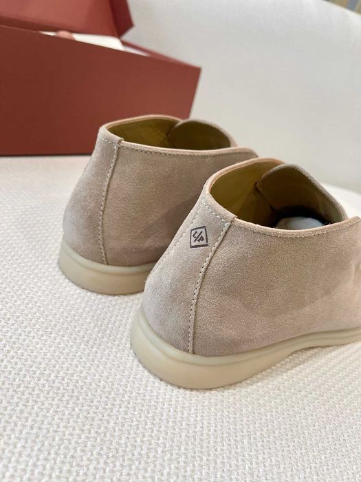 36-41 Женские бежевые лоферы Loro Piana Open Walk лофери Лоро Пиана