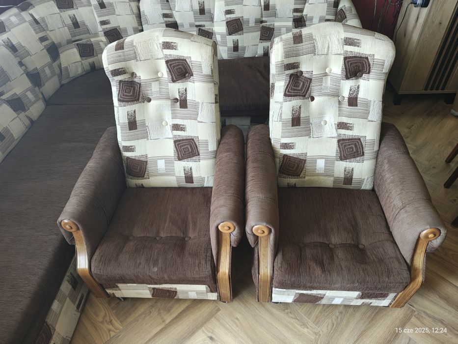 Komplet wypoczynkowy narożnik + 2 fotele