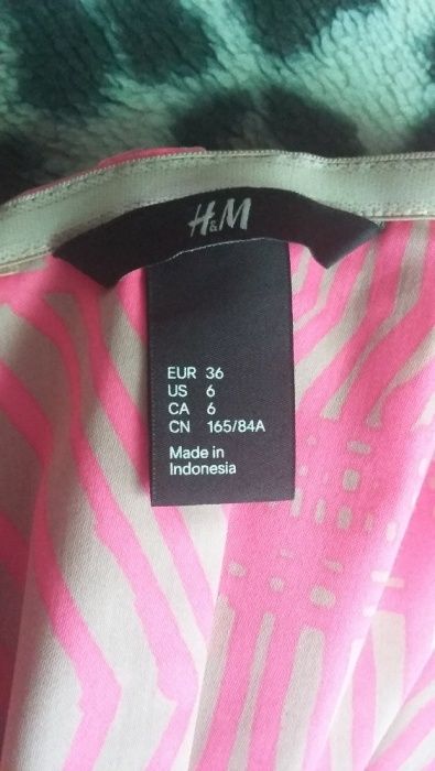 Różowo-beżowa sukienka H&M 36/S