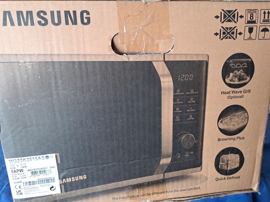 Micro-ondas SAMSUNG MG23K3515AS4 (23L com Grill-Inox) Selado
