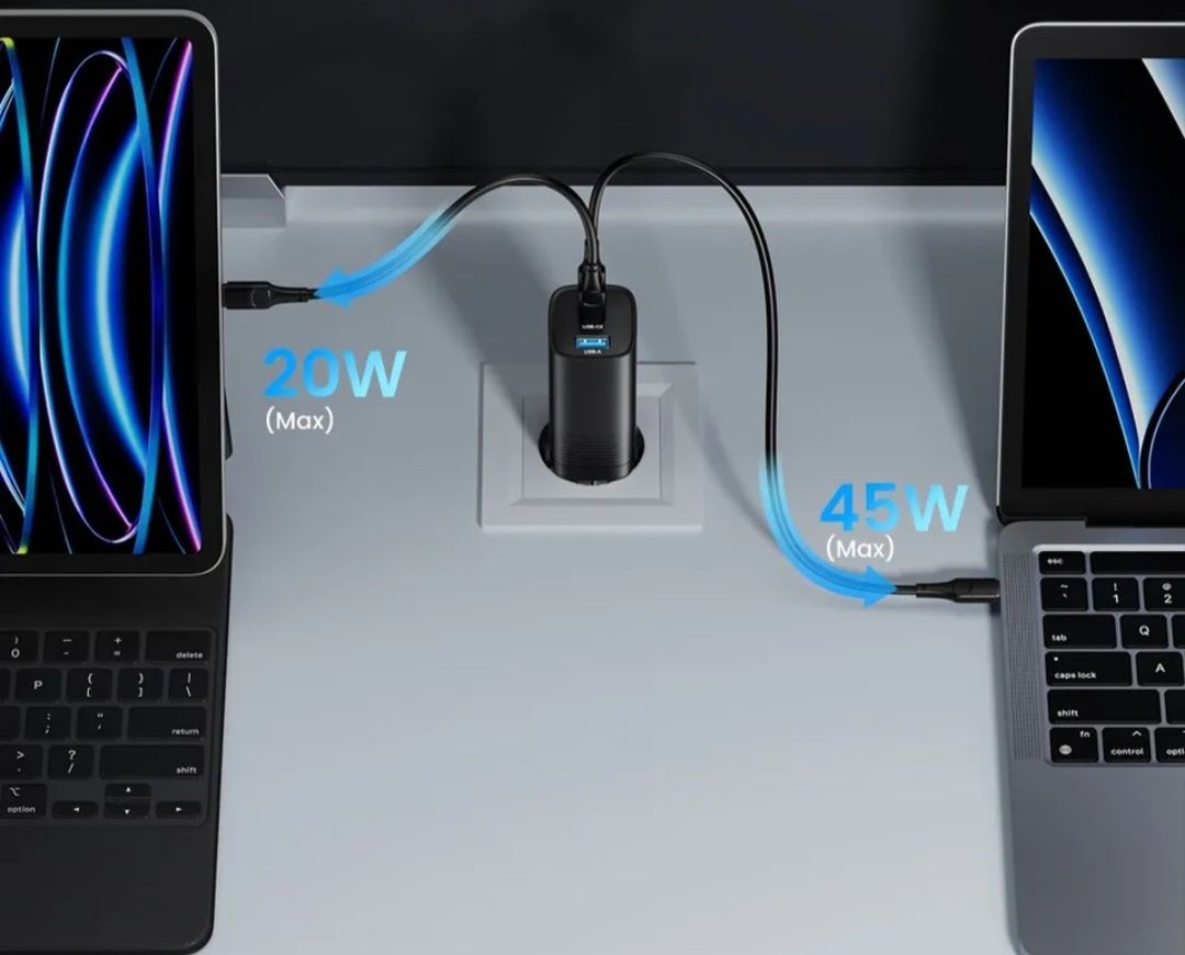 65W Ładowarka sieciowa + kabel usb-c