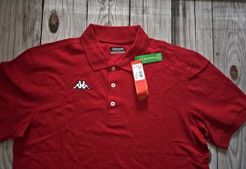 Koszulka polo Kappa XL czerwona
