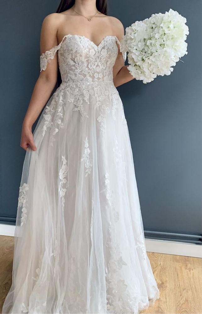 Suknia ślubna Sincerity Bridal Justin Alexander 44303 ivory 168 + 4 cm