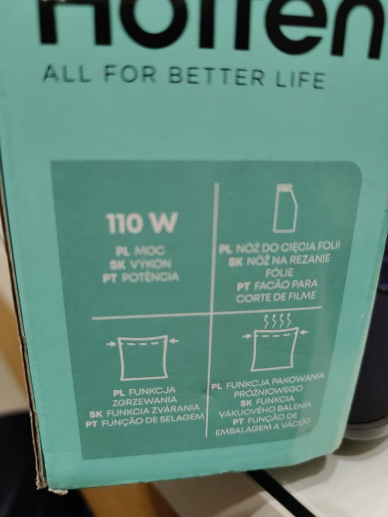zgrzewarka próżniowa Hoffen 110W do mokrych, suchych i delikatnych