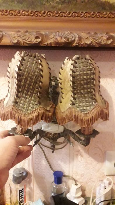 Світильник шкіряний