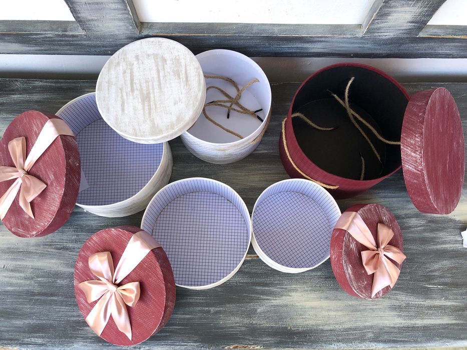 Подарункова коробка кругла, коробка шляпна