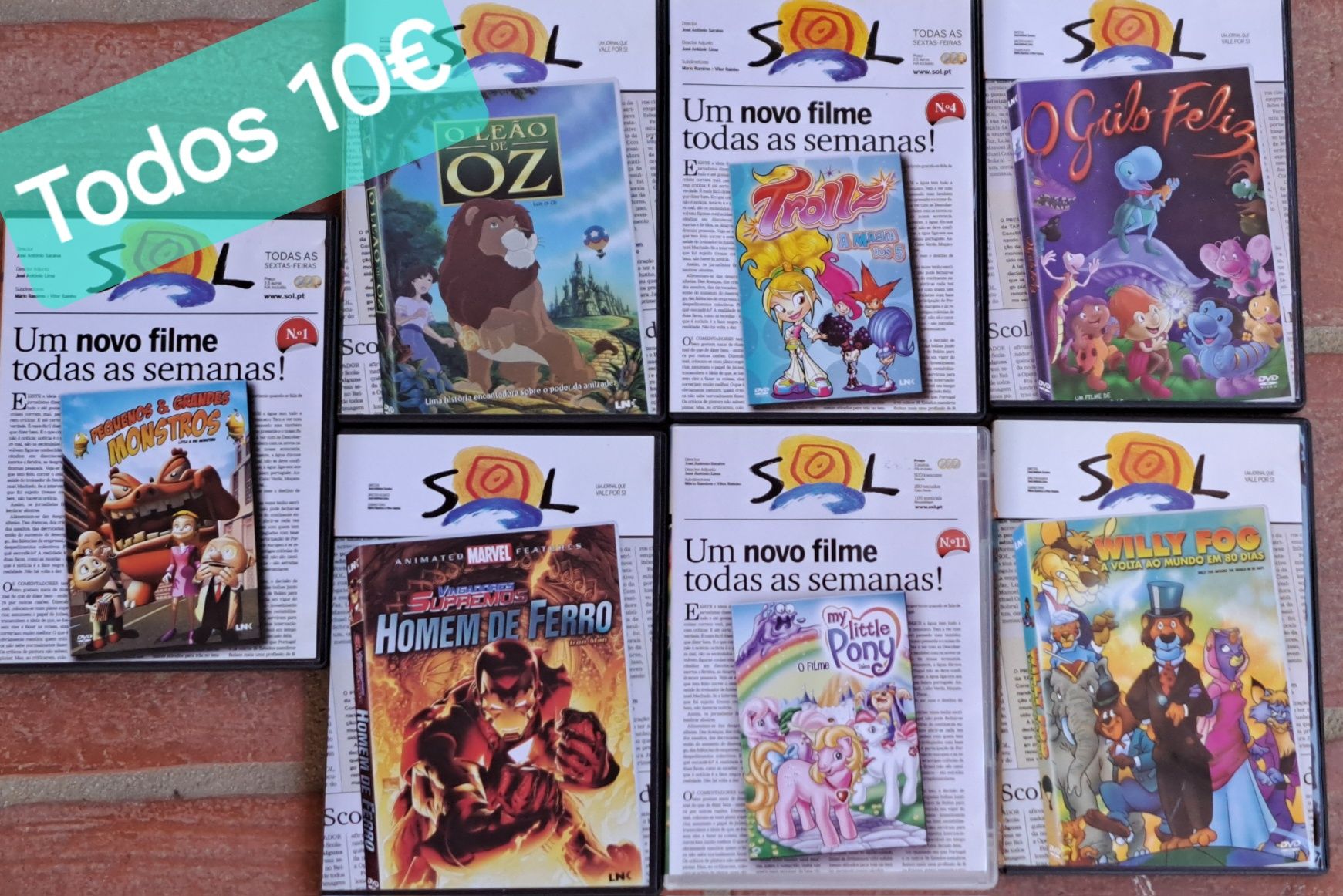 Lotes DVD's - filmes infantis