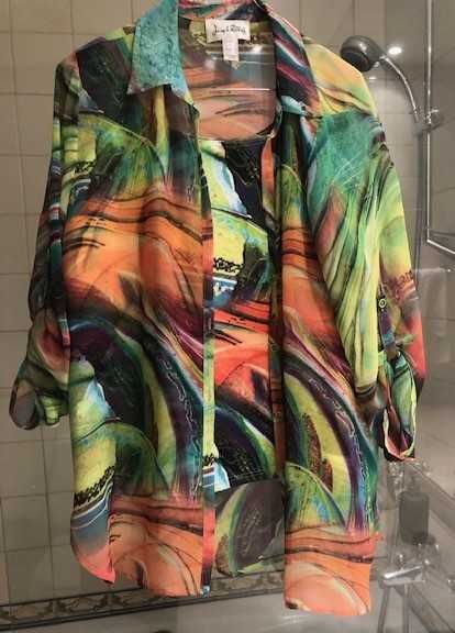 Elegante túnica com top, marca de luxo Joseph Ribbkof