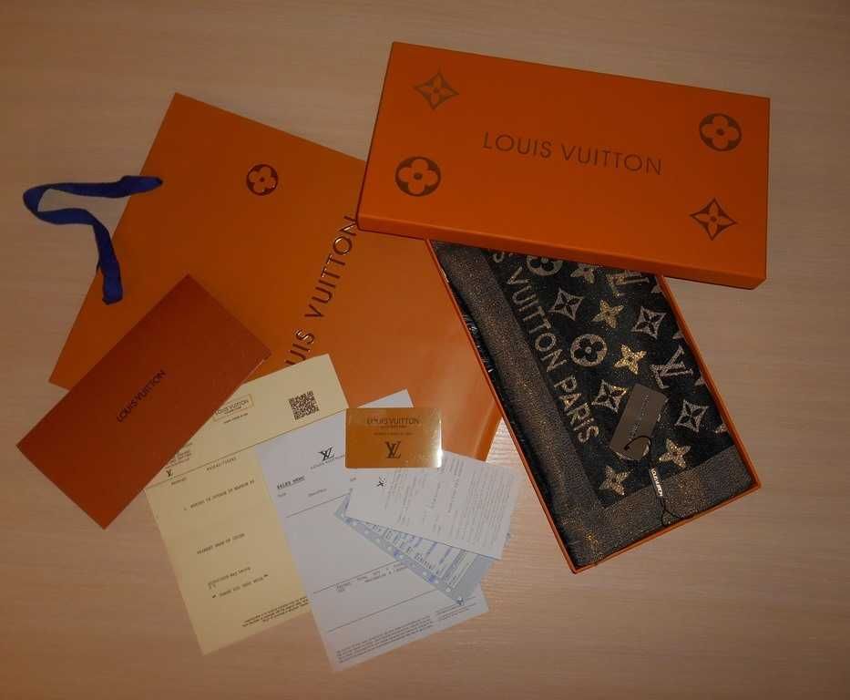 Louis Vuitton Szalik, Szal apaszka damski kasmirowa 25866