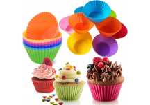 Silikonowe foremki do muffinek babeczek forma muffiny 12 szt #68