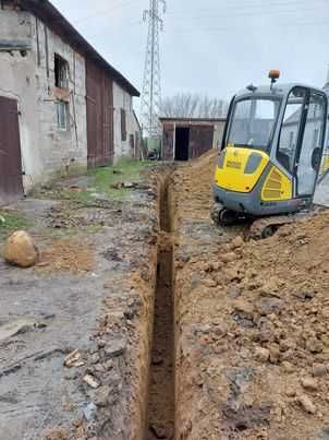 Minikoparka Usługi 80zł/godz.