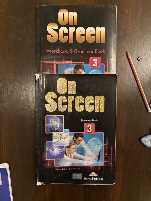 Піжручник та зошит On Screen 3 для вивчення англійської мови