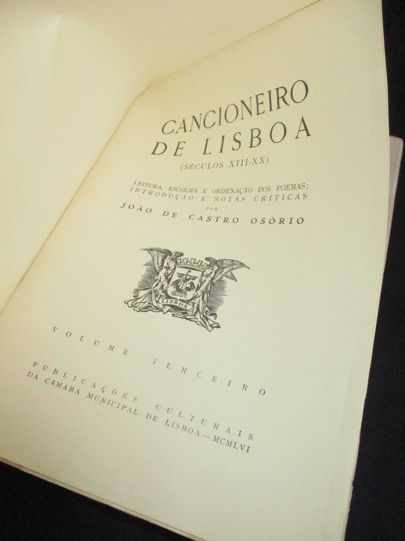 Livros Cancioneiro de Lisboa João de Castro Osório