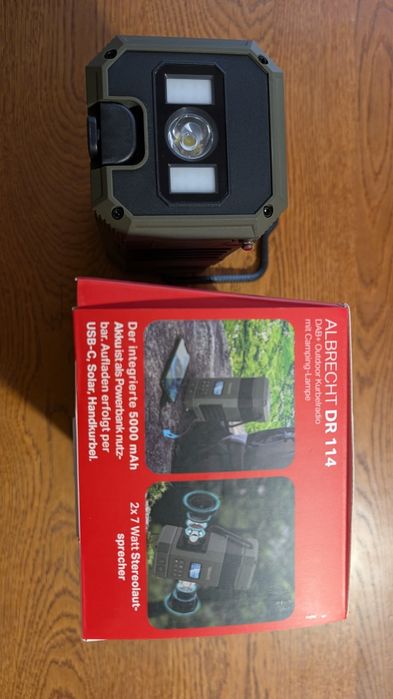 ALBRECHT DR 114 FM DAB+ radio kempingowe dynamo zasilanie solarne