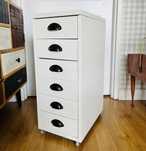 Helmer Ikea konterenek na kółkach komoda metalowy