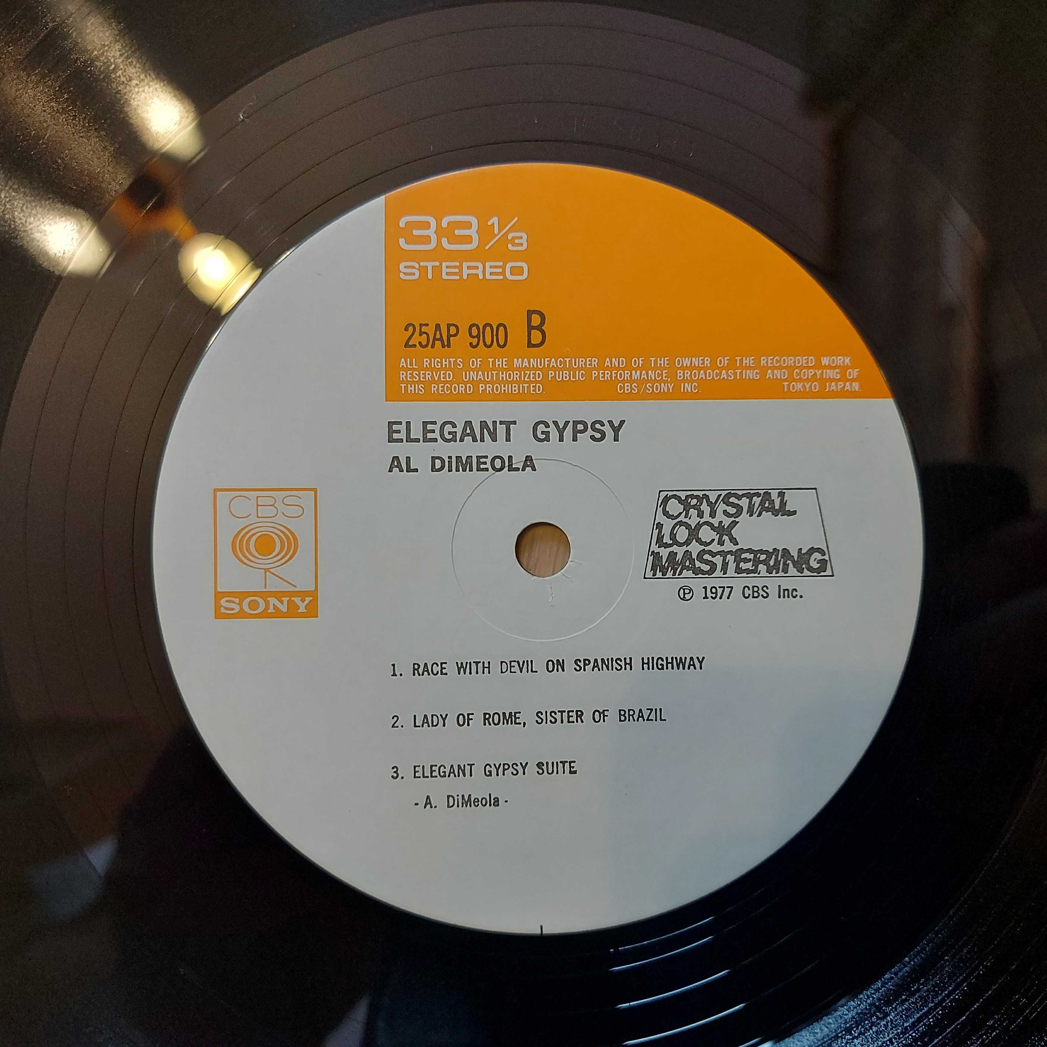 Al Di Meola ‎Elegant Gypsy  1977 Japan (NM/NM-) + inne tytuły