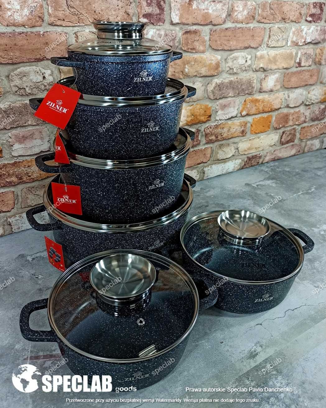 Zestaw garnkow ZILNER ZL-8526 Gaz, indukcja, piekarnik, zmywarka