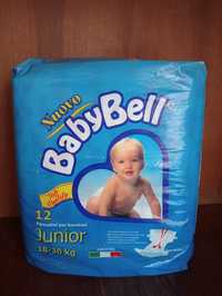 НОВІ памперси BabyBell 18-30 кг, 12 штук