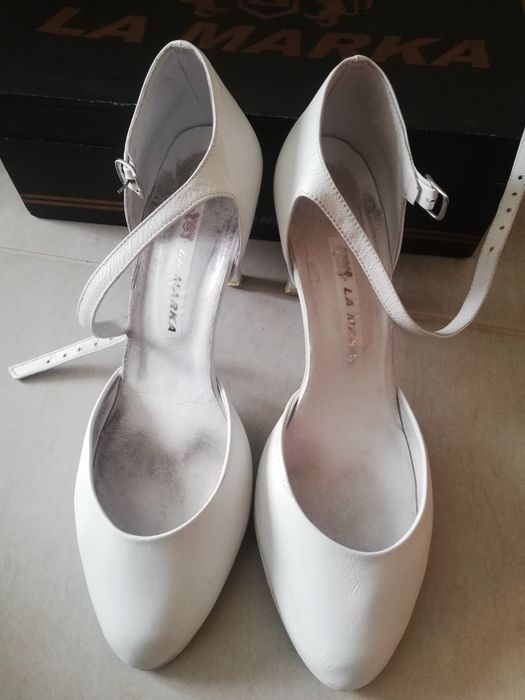 Buty ślubne białe LaMarka 39