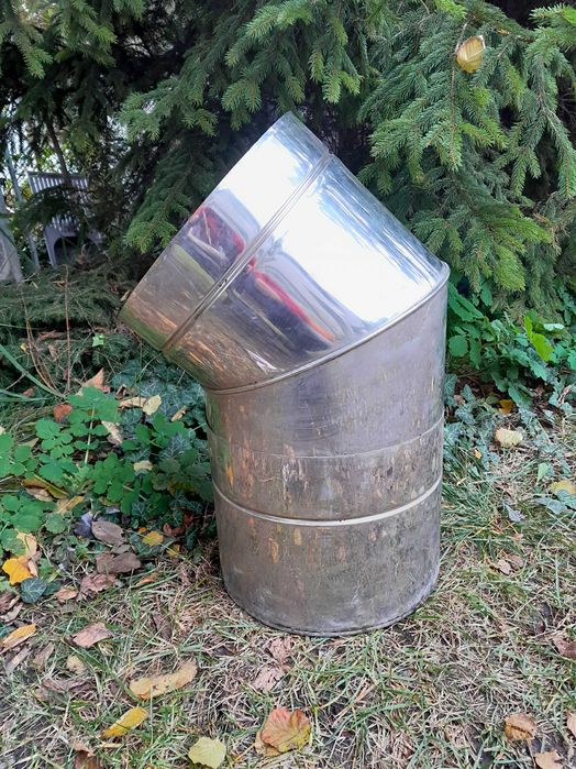 Kolano nierdzewne izolowane 45 stopni średnica 245.