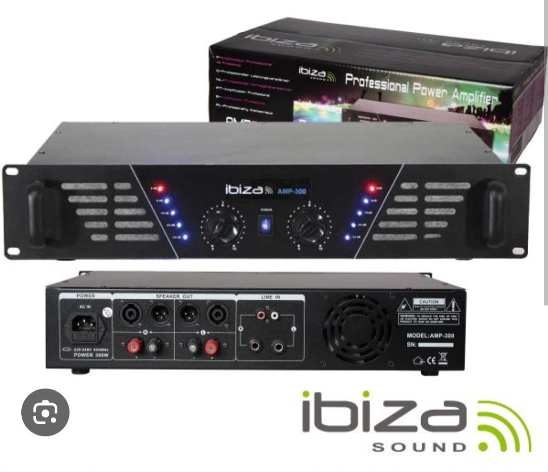 Ibiza Amplificador Áudio 19" 2X240W - AMP300(I)