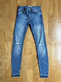 skinny jeans rurki damskie Zara r.34