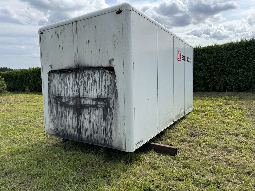 Kontener magazyn stróżówka drewutnia transport
