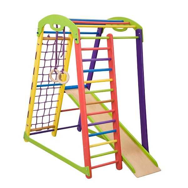 Дитячий спортивний куточок Кроха 1 міні з гіркою та кільцями