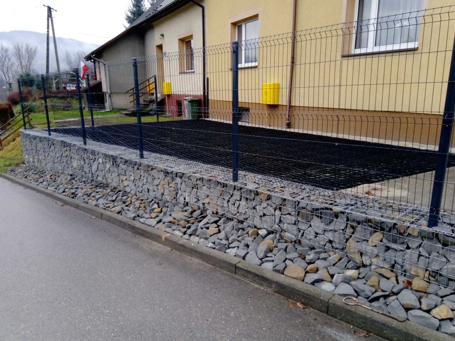 Mury oporowe, mury gabionowe, brukarstwo, niwelacje terenu, ogrodzenia