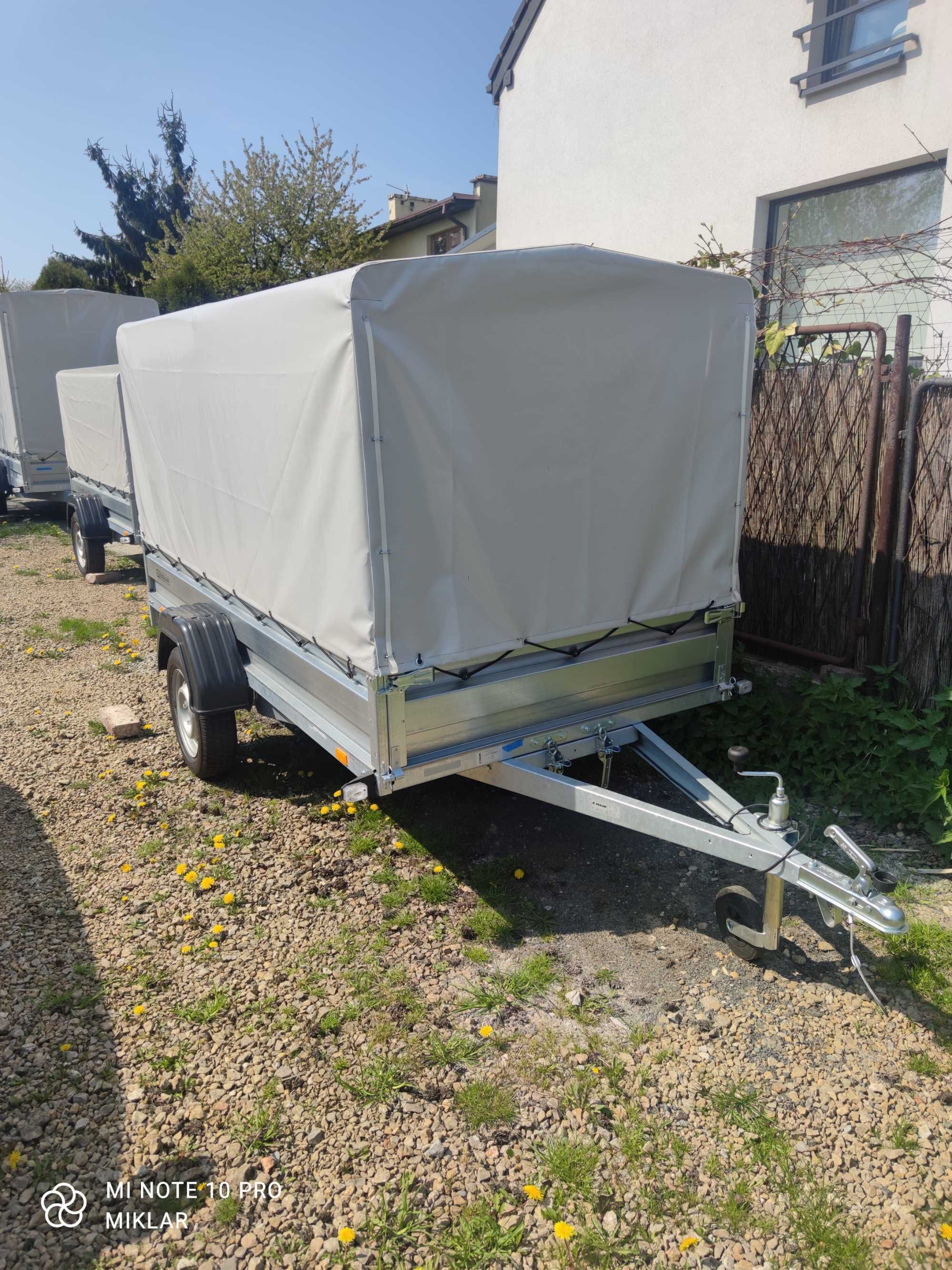 Wynajem przyczep Zasław 265su DMC 750kg