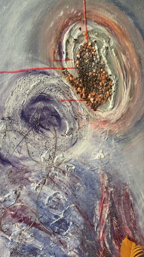 Obraz energetyczny 50x65 – unikat z kolekcji Barbary Jeziorowskiej