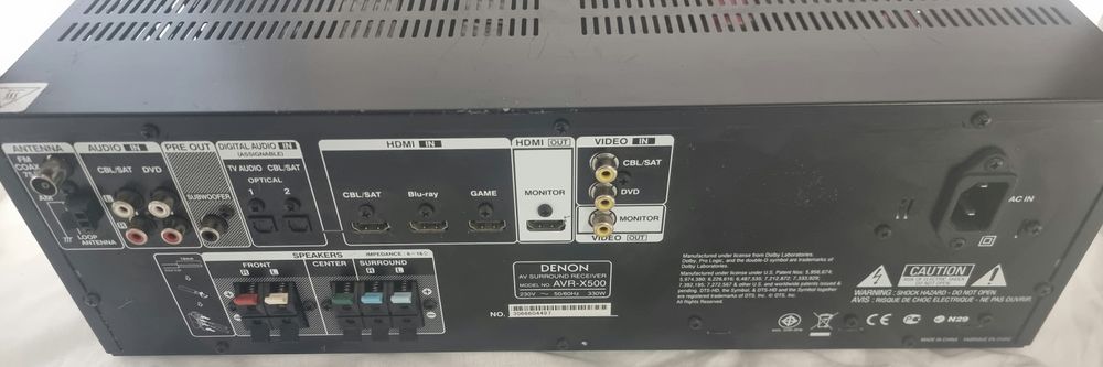 Amplituner, wzmacniacz Denon AVR-X500 5.1