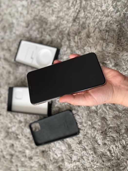 iPhone 11 Pro Max 256GB Silver – BDB Stan, Nowa Bateria 100% + Etui