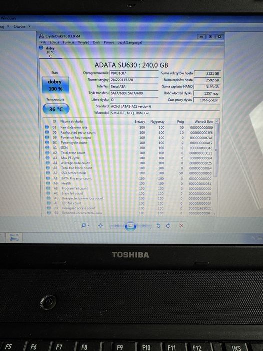 Laptop Toshiba Satellite C660-2MN sprawny