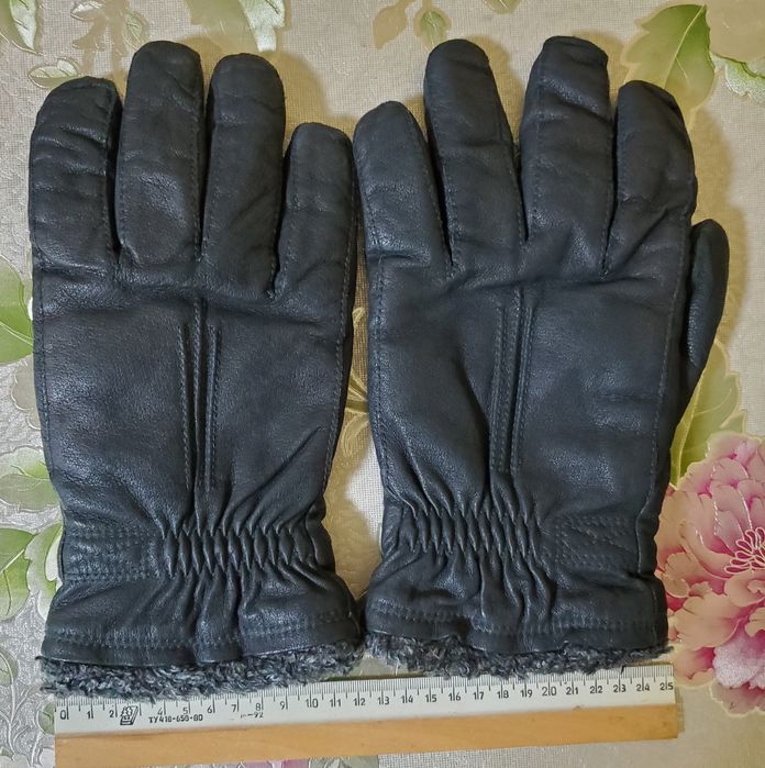 Перчатки зимние натуральная кожа