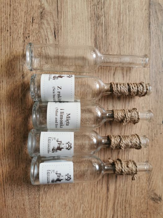 Zestaw 5 szklanych butelek 100ml